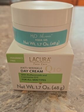 Lacura Bundle -  Anti-Wrinkle Q10 Day Cream & H2O Advance Aqua Gel